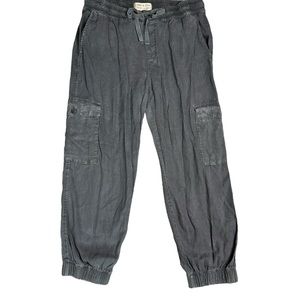 Anthro Cloth And Stone Blakely Cargo Jogger Pant Size Medium Grey Drawstring
